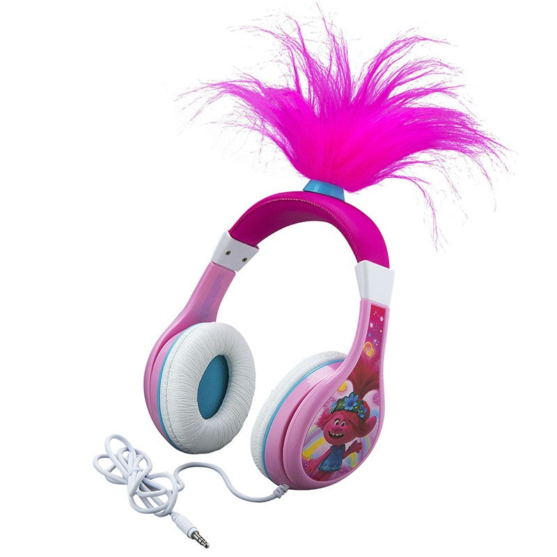 KIDdesigns Trolls World Tour Poppy Wired Headphones, IH-KD-TR-140