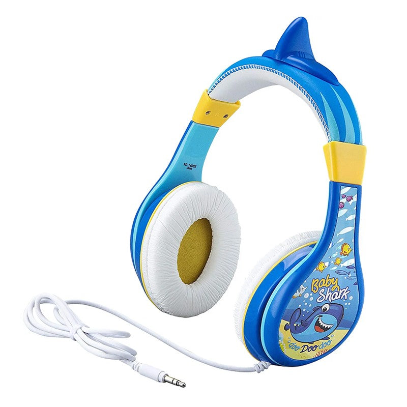 KIDdesigns Baby Shark Wired Headphones, IH-KD-140BS