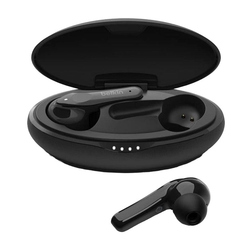 Belkin SoundForm Move Plus True Wireless Earbuds - Black, BKN-PAC002BTBK-GR