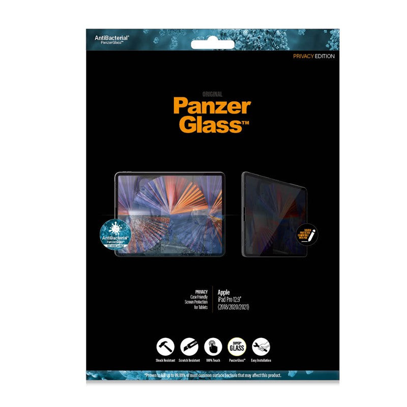 Panzer Glass iPad Pro 12.9 2021/2020 Screen Protector Privacy Filter - Clear