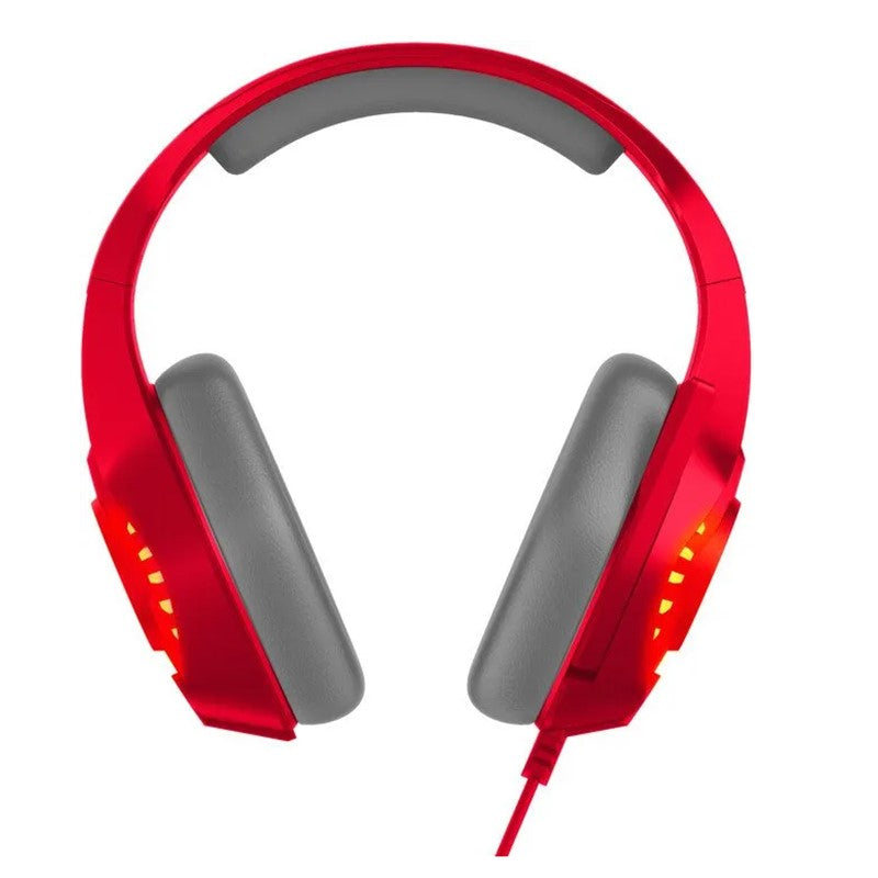 OTL On-Ear Wired ProG5 Gaming Headphone - Changing LED light Pikachu - Red