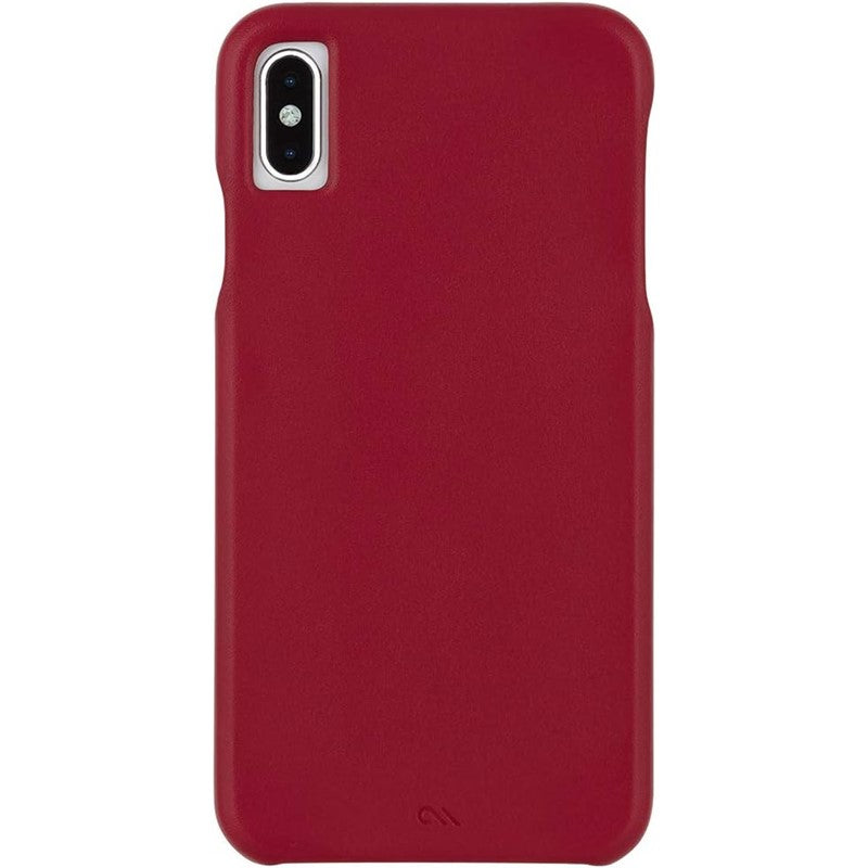 Case-Mate Barely There Protective Leather Case For iPhone XS Max - Cardinal