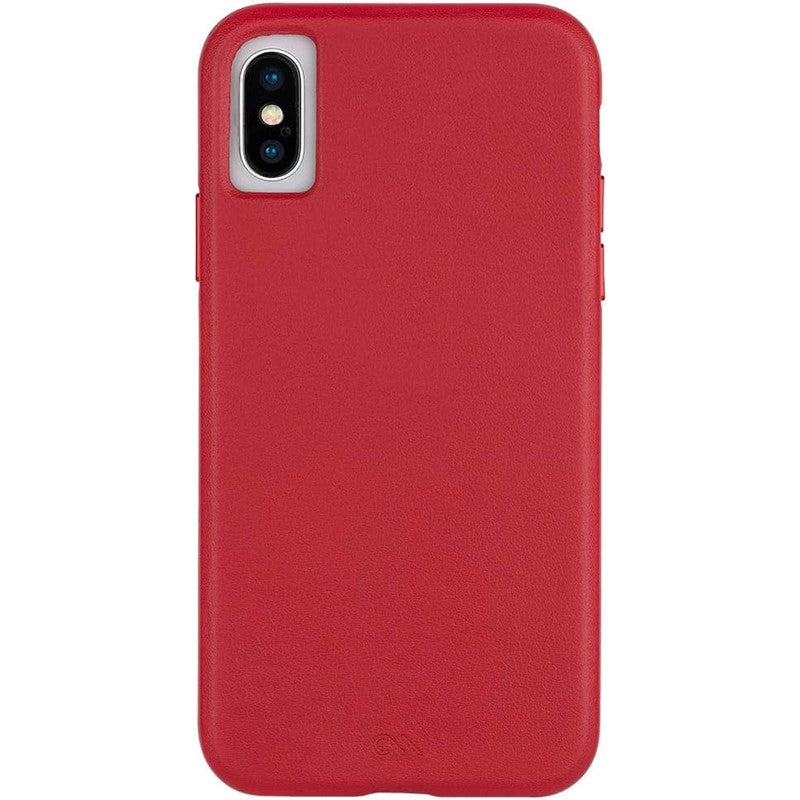 Case-Mate Barely There Protective Leather Case For iPhone XS/X - Cardinal