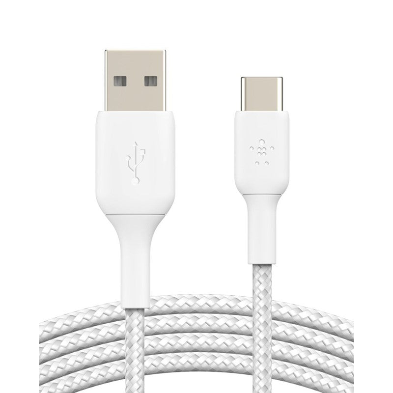 Belkin Boost Charge USB-C To USB-A Braided Cable 1Meter - White