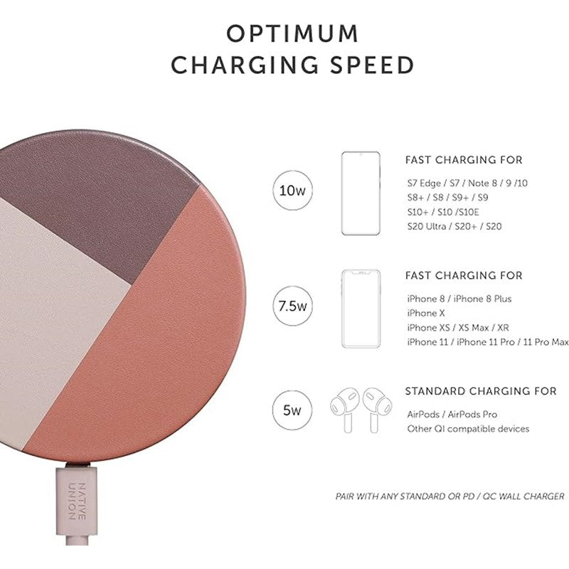Native Union Drop Wireless Charger - Rose