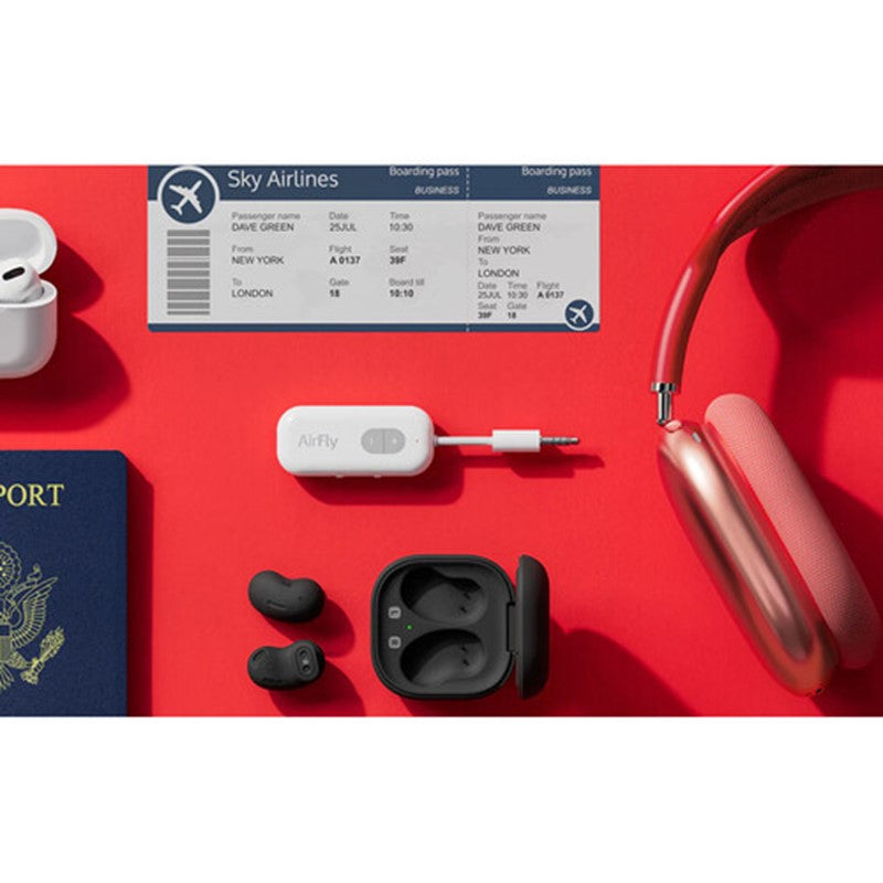 Twelve South Airfly SE Bluetooth Transmitter - For Air Flights - White