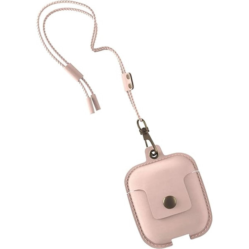 Woodcessories Airpod Leather Necklace - Pink
