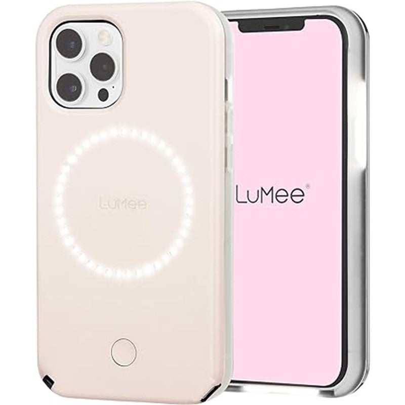 Lumee Protective Selfie Light Case For iPhone 12/12 Pro - Pink