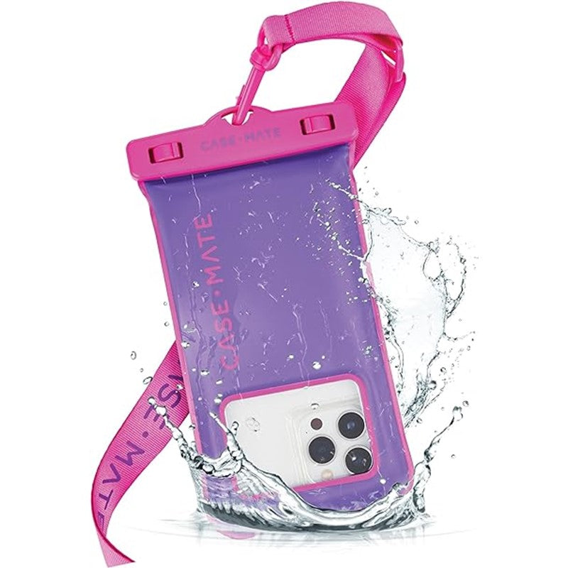 Case-Mate Universal Waterproof Floating Phone Pouch - Purple/Fuchsia