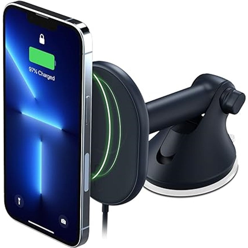 Iottie Velox Magnetic Wireless Charging Dash & Windshield Mount - Black