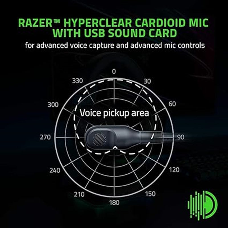 Razer Blackshark V2 Wired Gaming Headset - Black