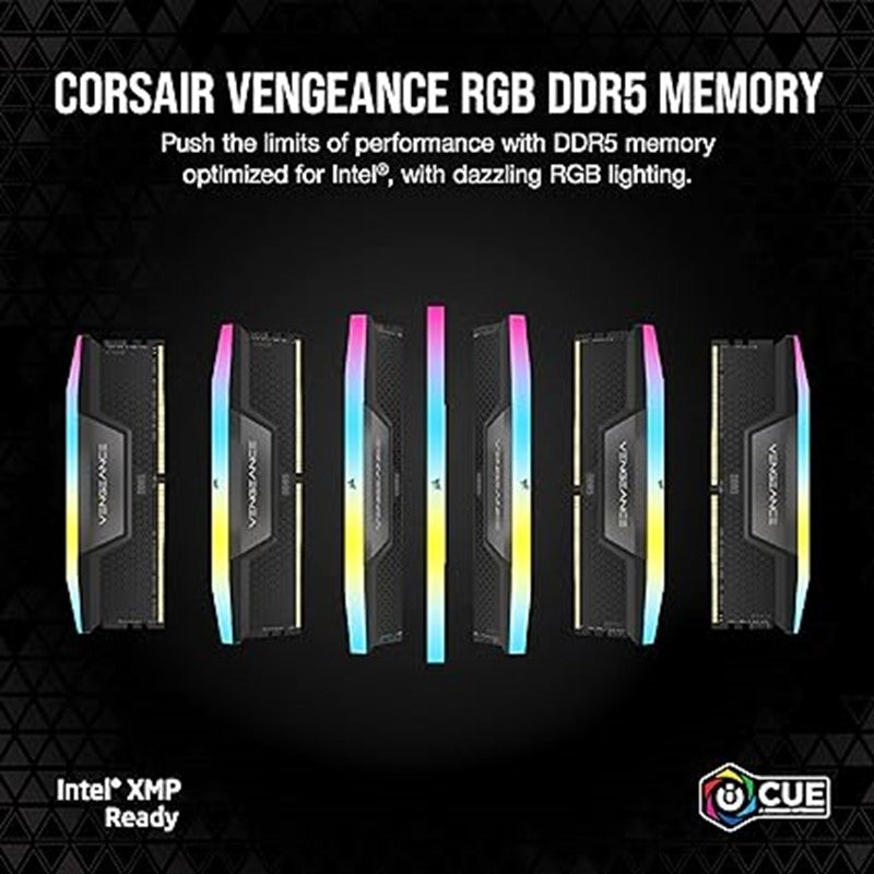 كورسير فينجينس RGB 5200 ميجاهرتز 32 جيجابايت (2x16 جيجابايت) أسود C40 (DDR5)