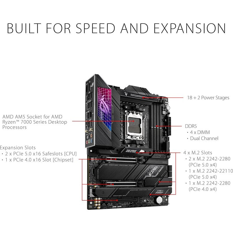 Asus ROG Strix X670E E Gaming Wifi DDR5 AMD AM5 MotherBoard