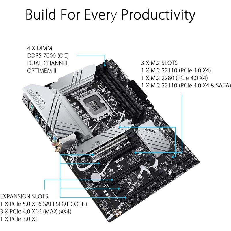 Asus Prime Z790 P Wifi DDR5 Intel 13th Gen MotherBoard