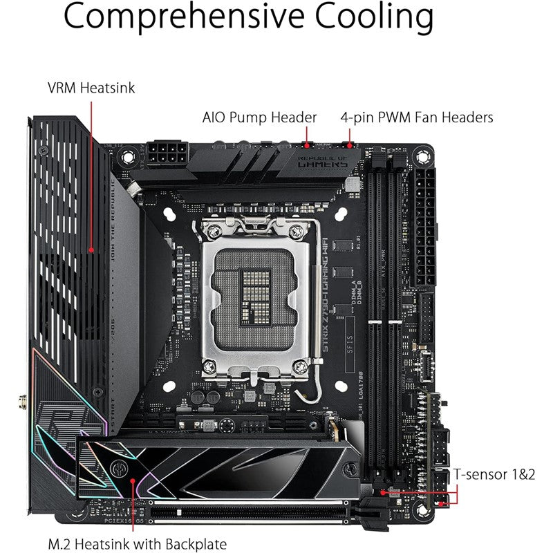 Asus ROG Strix Z790 I Gaming Wifi DDR5 Intel 13th Gen MotherBoard
