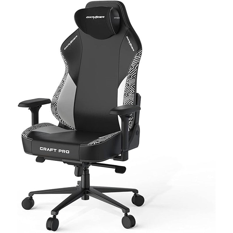 Dxracer Craft Pro Stripes Series Gaming Chair - Black/White