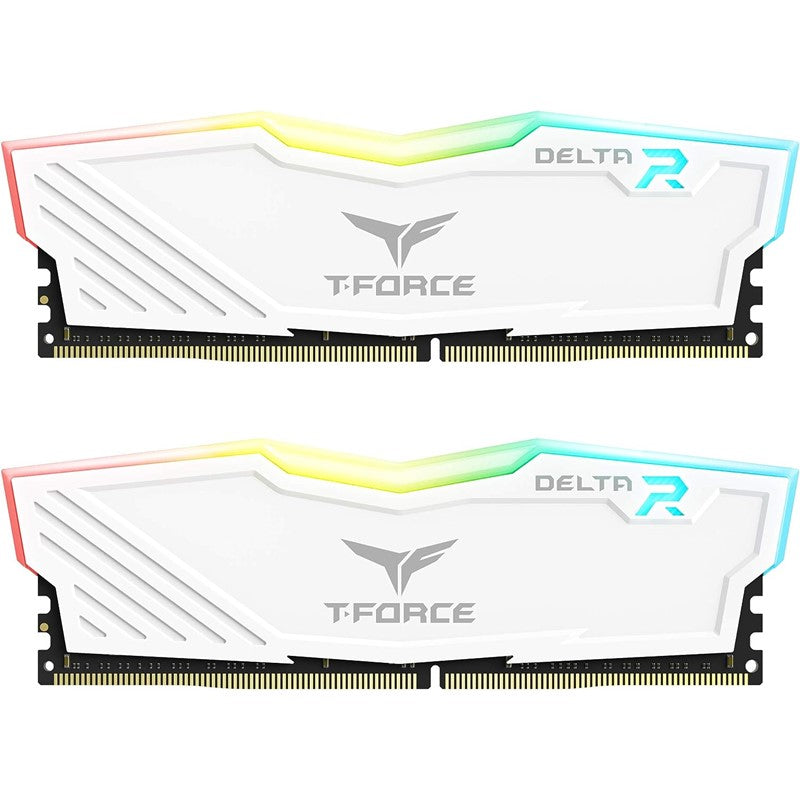 تيم تى فورس دلتا رام RGB 3600 ميجا هرتز 16 جيجابايت 2x8 جيجابايت أبيض DDR4