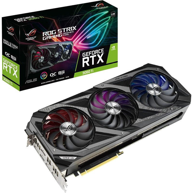 Asus ROG STRIX Nvidia GeForce RTX 3060 Ti V2 OC Edition 8GB GDDR6 LHR