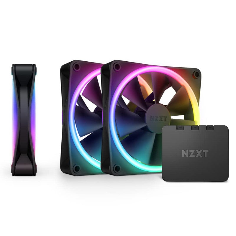 Nzxt F120 120mm RGB DUO & Controller 1 Pack 3 Fans In Total