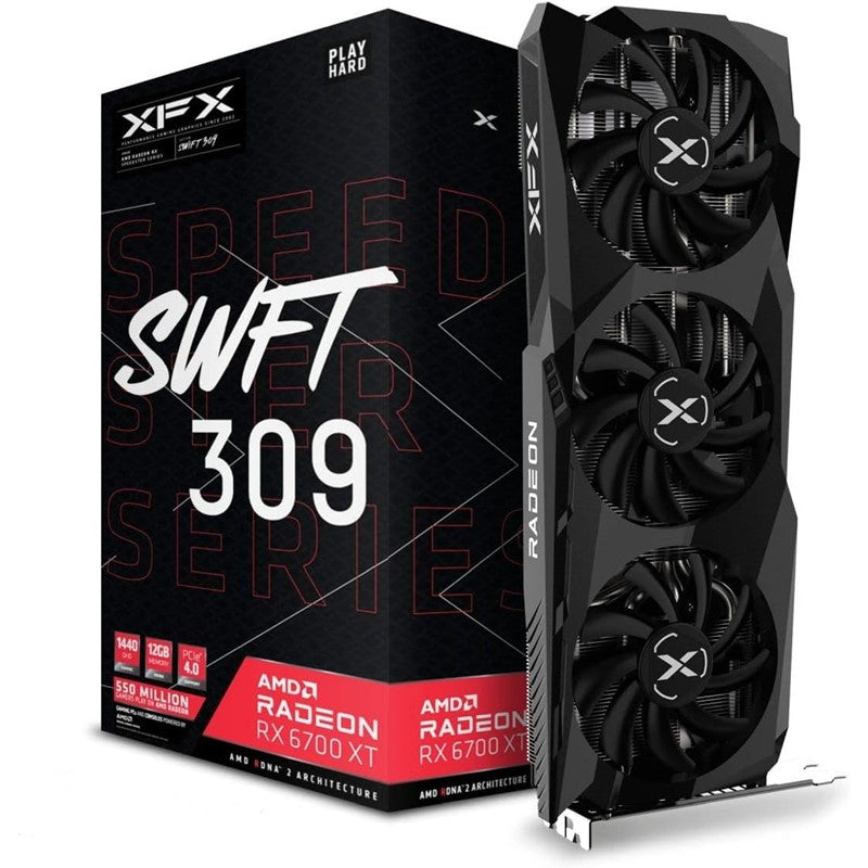 XFX SPEEDSTER SWFT 309 AMD Radeon RX 6700 XT Core Gaming 12GB GDDR6 Graphics Card