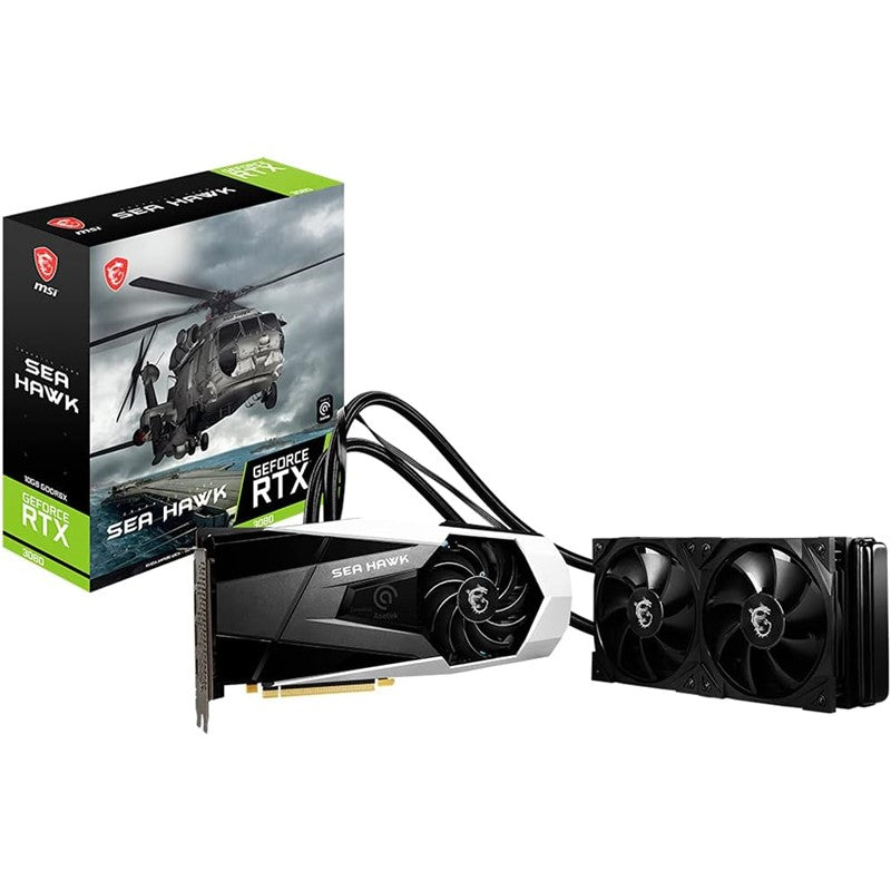 MSI GeForce RTX 3080 SEA Hawk X 10GB 320-Bit GDDR6X Graphics Card LHR Graphics Card