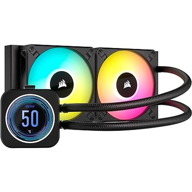 Corsair Icue H100I Elite Lcd Xt RGB 240Mm Liquid Cpu Cooler