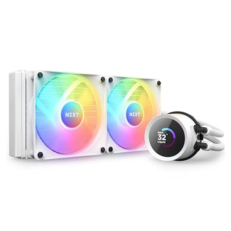 Nzxt Kraken RGB 240Mm Lcd Display Liquid Cpu Cooler - White