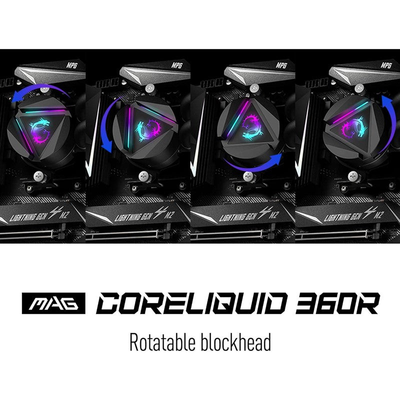 MSI Mag Series Coreliquid 360R AIO CPU Liquid CPU Cooler