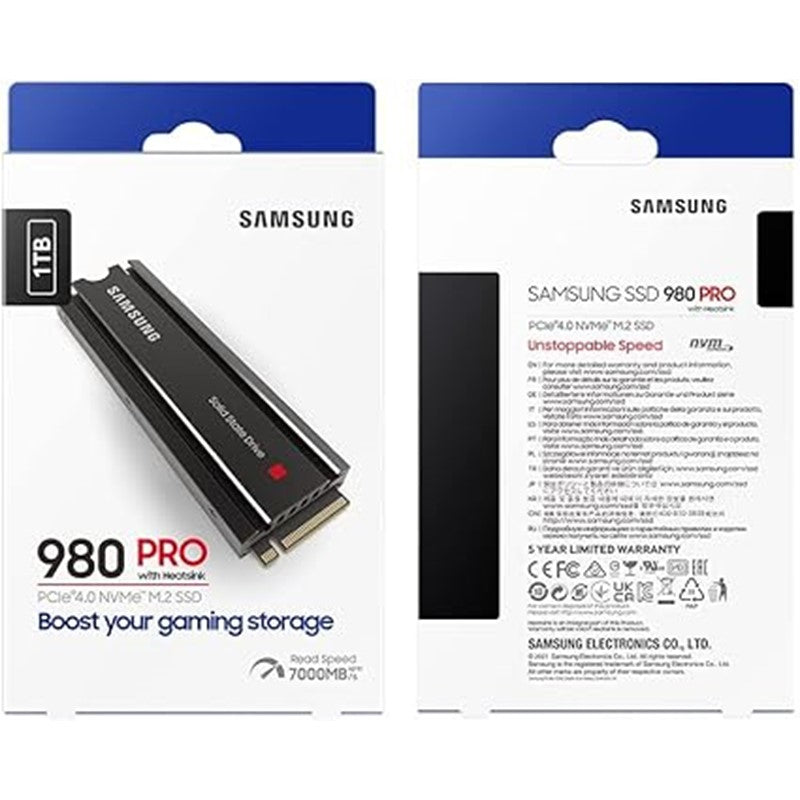 Samsung 980 Pro Internal Hard With Heatsink 2TB SSD