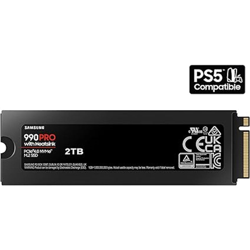 Samsung 990 Pro Internal Hard With Heatsink 2TB SSD