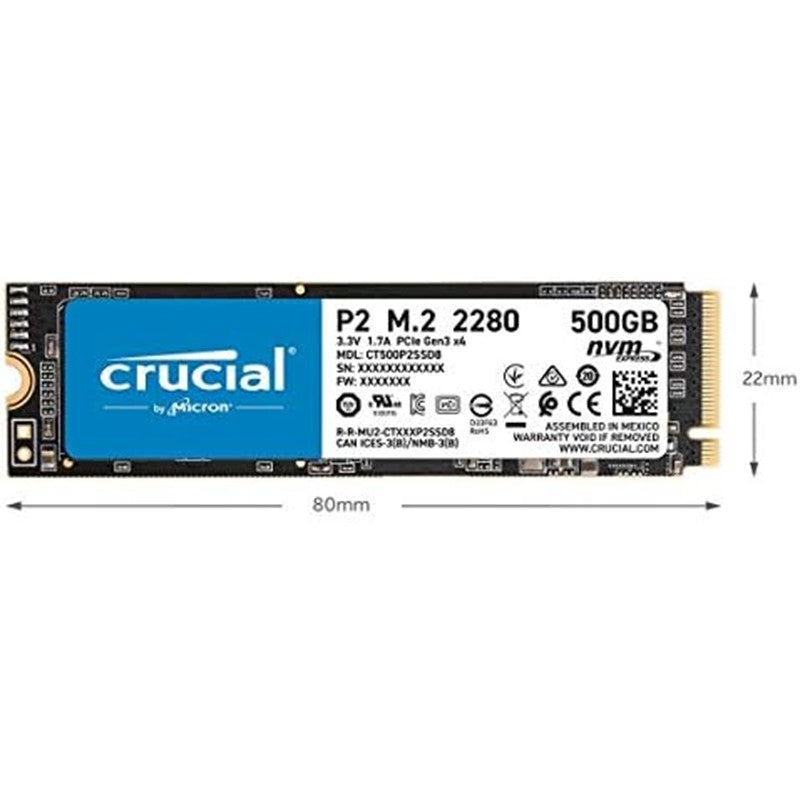 Crucial P2 Internal Hard 500GB SSD