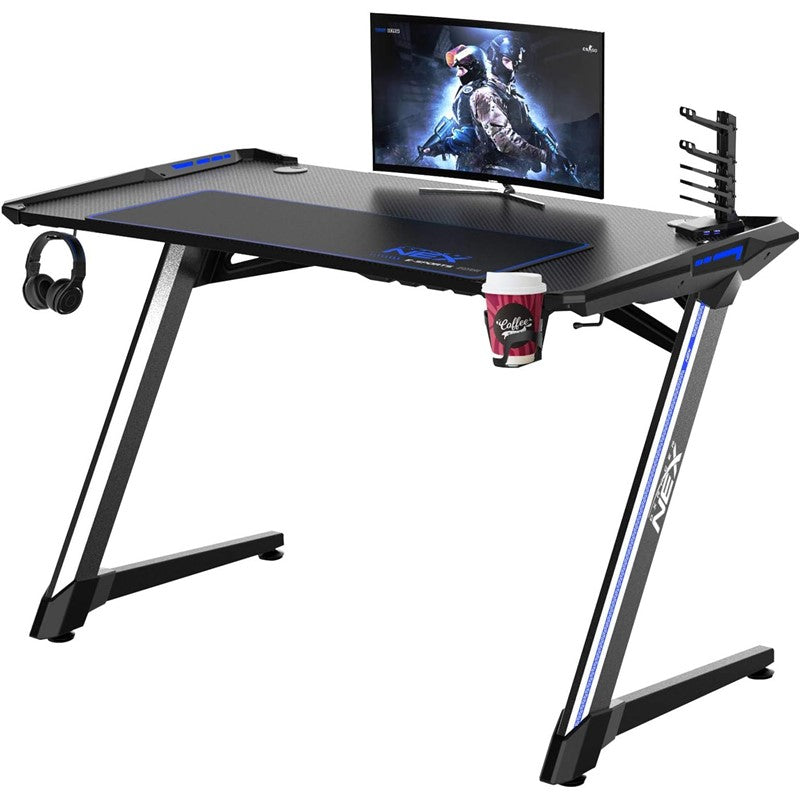 Gaming Desks Dxracer Nex Gaming Desk - Black Blue