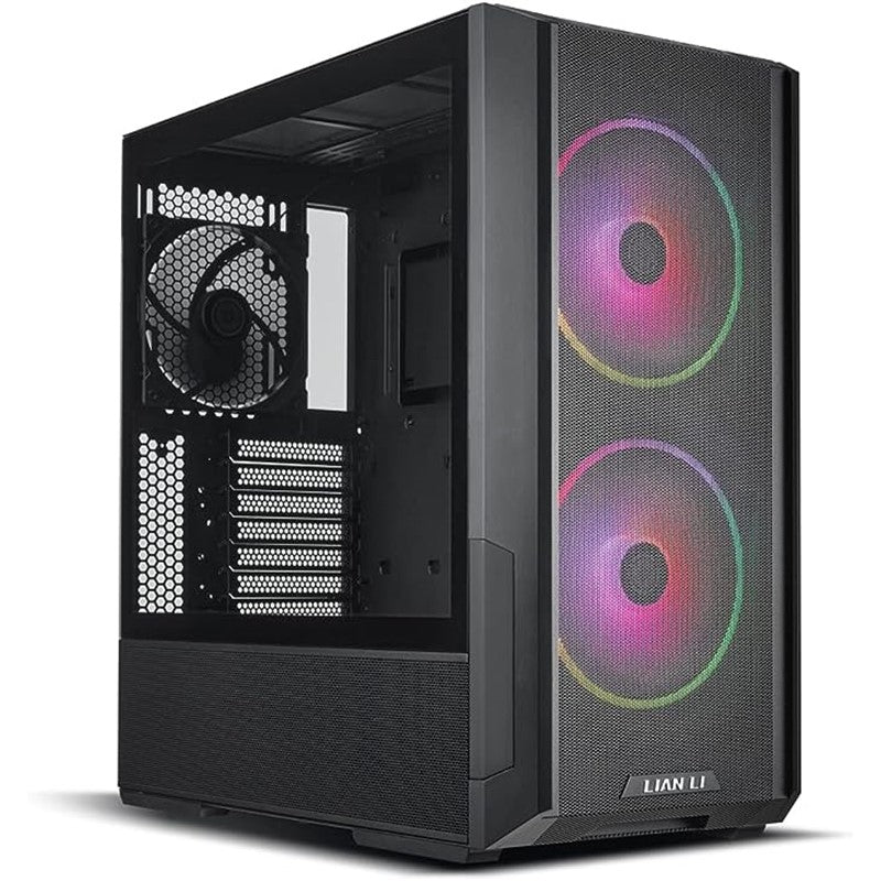 كمبيوتر كيس ليان لي لانكول 216 RGB ميد تاور - اسود