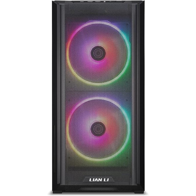 كمبيوتر كيس ليان لي لانكول 216 RGB ميد تاور - اسود