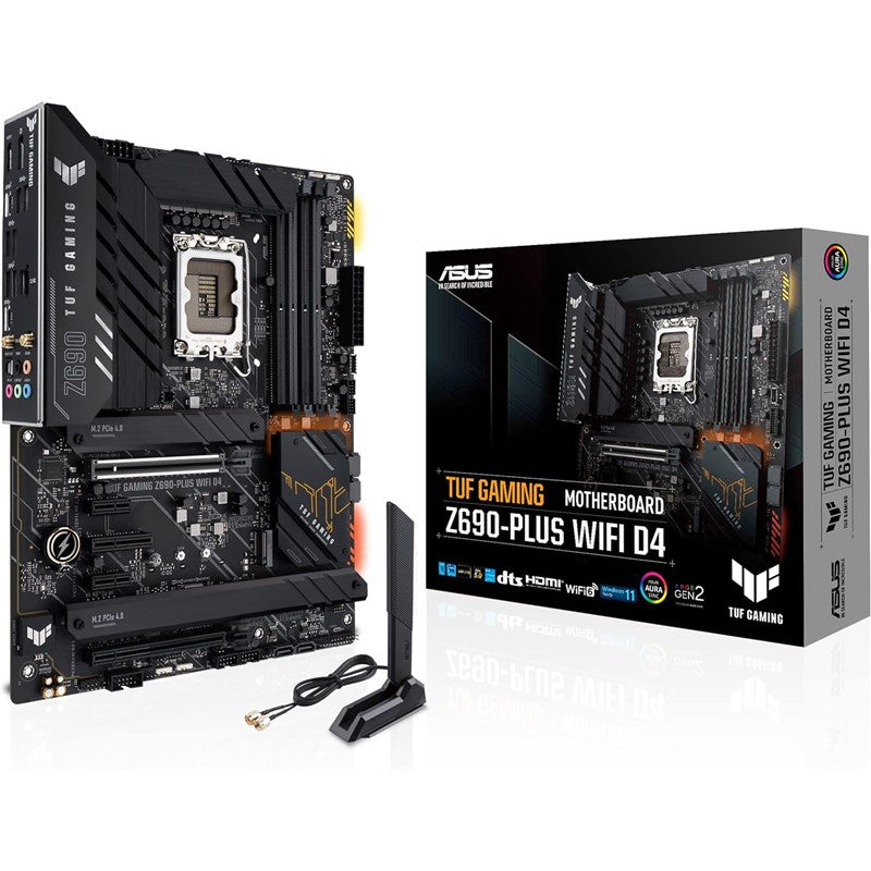 Mother Board Asus Tuf Gaming Z690 Plus Wifi Ddr4 Ddr4 (Intel 12Th Gen Motherboard) -Black
