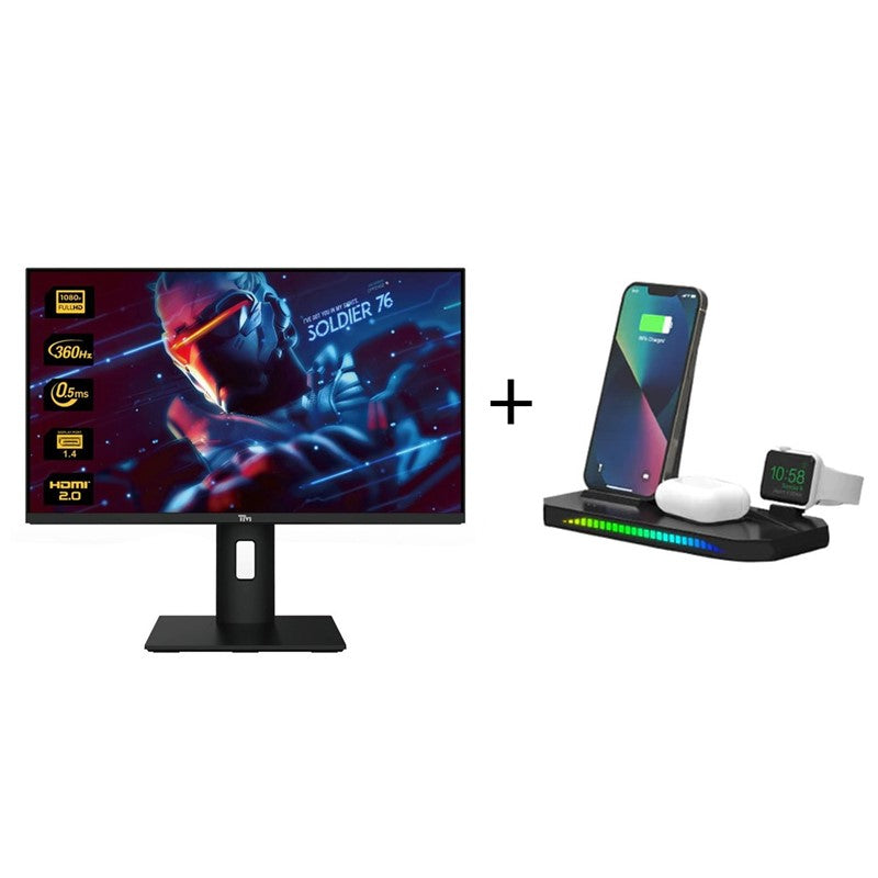 Twisted Minds 25'' FHD,  360Hz, 0.5ms, HDMI 2.0 ,IPS Panel Gaming Monitor  + (Free Twisted Minds 3 in 1 Sound Pickup RGB Wireless Charger)