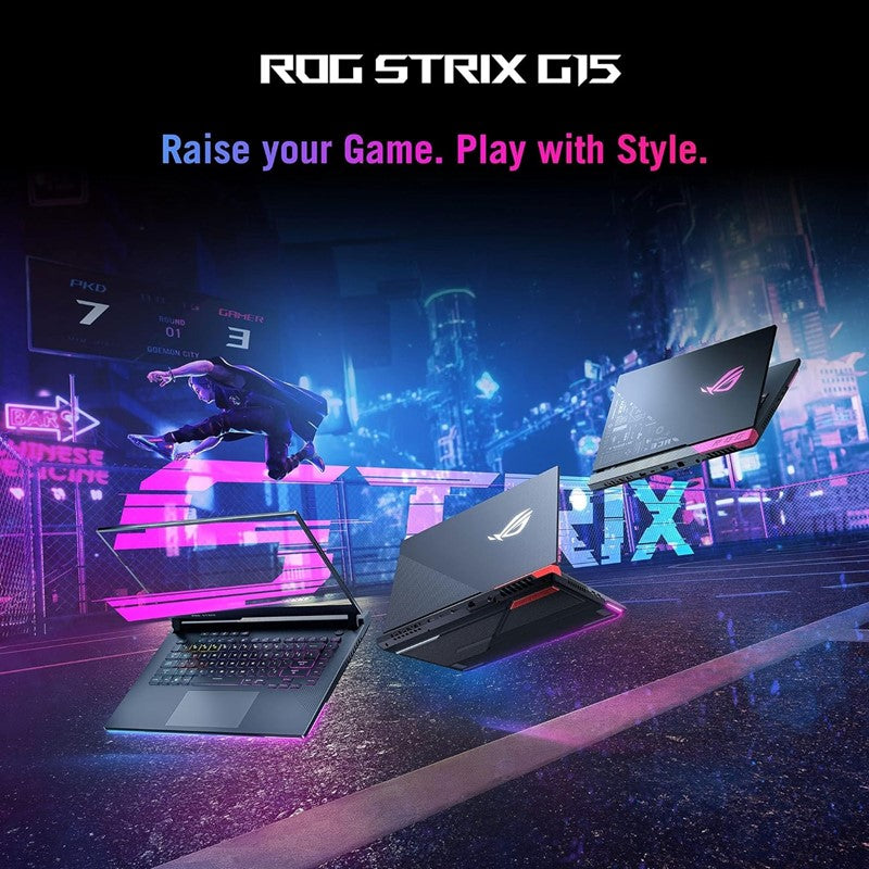 Rog Strix G15 G513Ic-Hn039W Gaming Laptop With 15.6-Inch Fhd Display, Ryzen 7 4800H Processor/16Gb RAM/1Tb SSD/4Gb Nvidia Geforce RTX3050 Graphics Card/Windows 11 Home English/Arabic Eclipse Gray