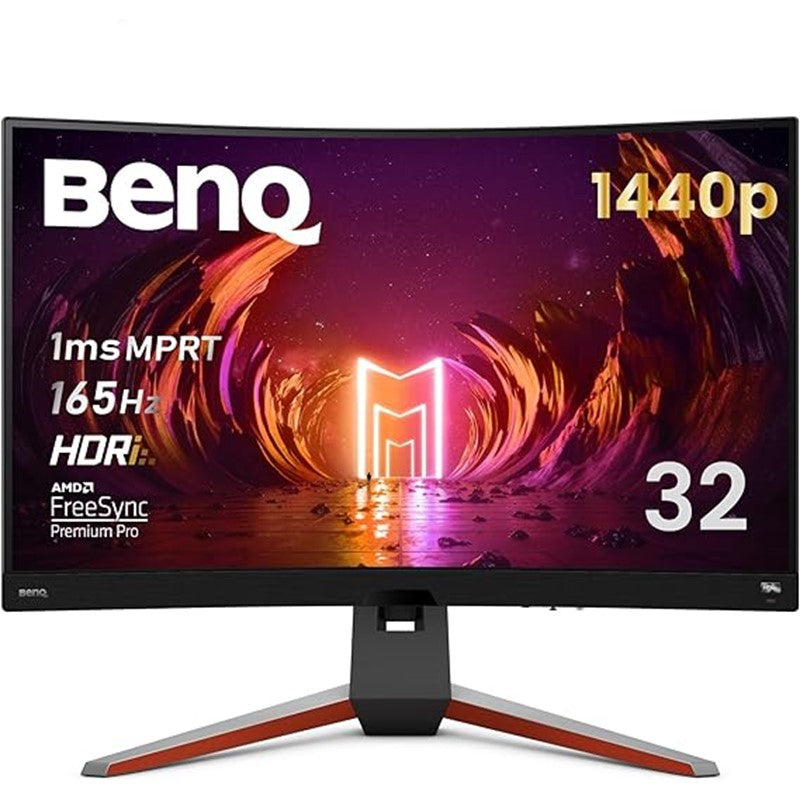 BenQ Mobiuz 32 Inch 2K Ex3210R 2560 X 1440 IPS Curved 165Hz 1Ms Gaming Monitor