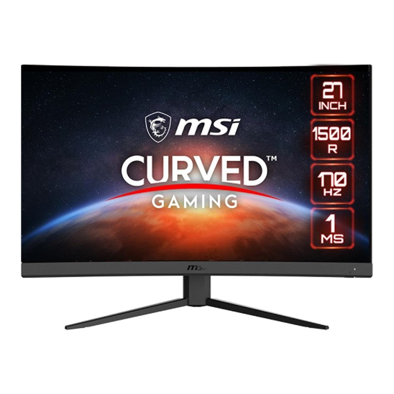 Msi G27CQ4 E2 27 Inch (2560 x 1440) VA Curved 170Hz 1Ms Gaming Monitor - Black