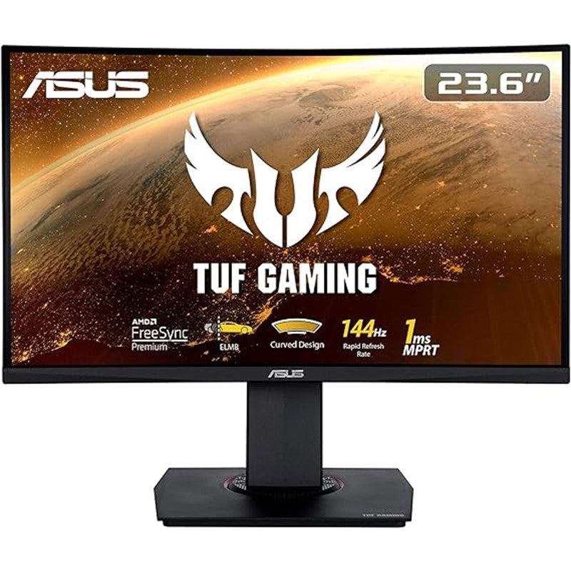 Asus 24 Inch FHD TUF Gaming VG24VQ 1920 X 1080 VA 144Hz 1Ms Curved Monitor