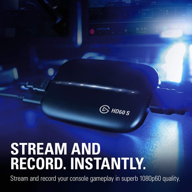 Streaming Devices Elgato Hd60 S, External Capture Card, Stream And Record -Black