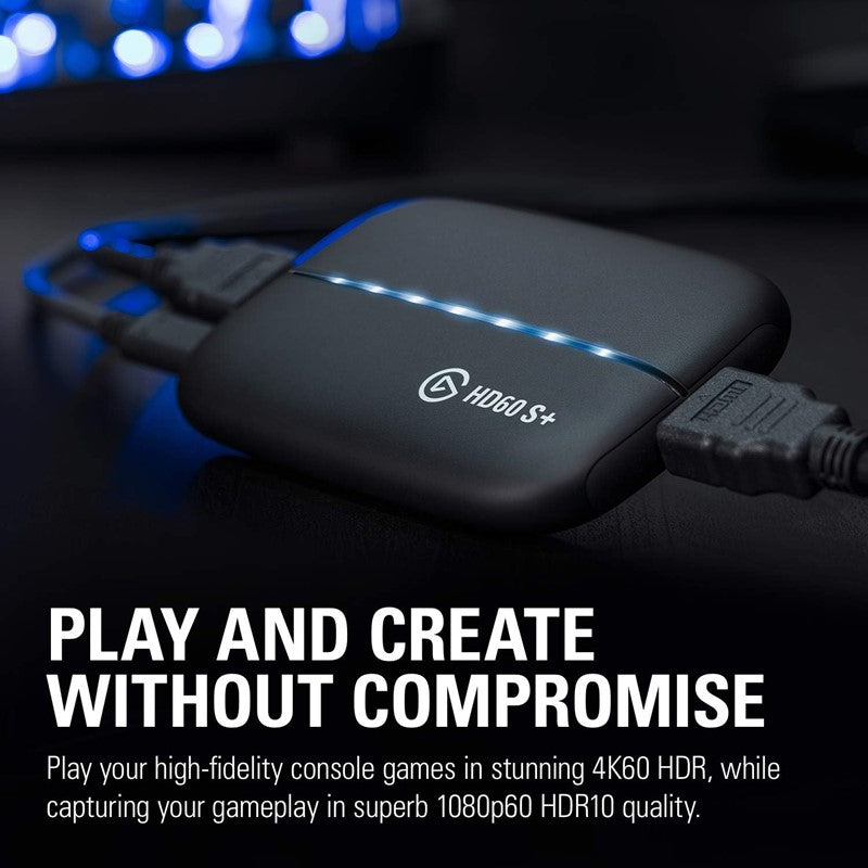 Streaming Devices Elgato Hd60 S+, External Capture Card, Stream And Record -Black