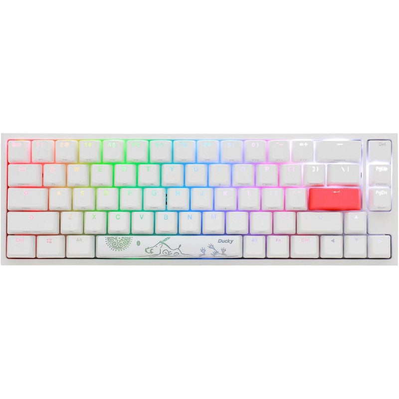 Ducky One 2 Sf 65% Rgb Gaming Keyboard Cherry Mx Speed Red Switch White