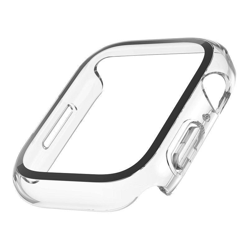 Belkin - Apple Watch Series 8/7/6/5/4/SE - TemperedCurve 2-in-1 Treated Screen Protector + Bumper - Transparent