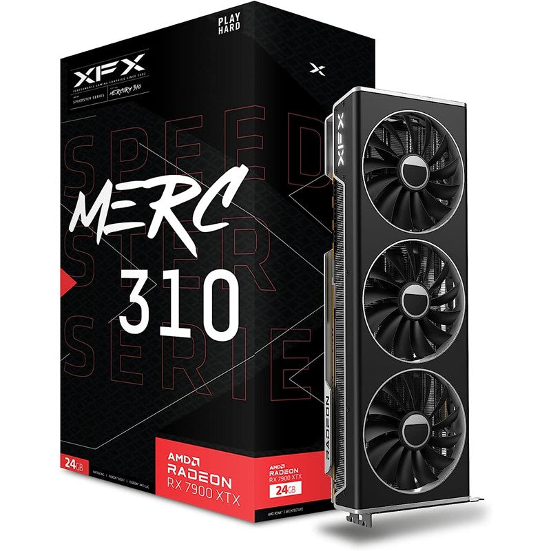 XFX Speedster Merc310 AMD Radeon Rx 7900Xtx Black Gaming Graphics Card With 24Gb Gddr6 AMD Rdna 3
