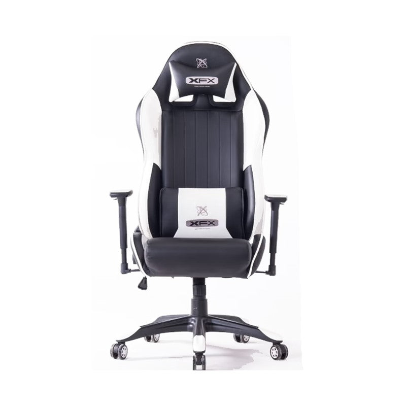 XFX Enthusiast Gtr400 Faux Leather Gaming Chair - Black / White | Xf-Chga-Gtr400W