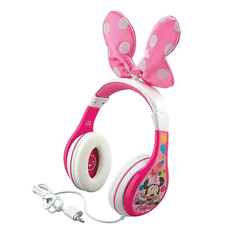 iHome KIDdesigns Over-Ear Headphone Minnie Mouse Youth Headphones With Bow - KD-MM-140
