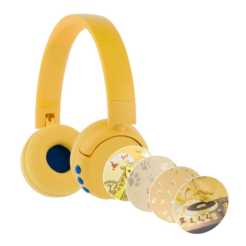 Buddyphones POP Fun Bluetooth Wireless Headset - Sun Yellow