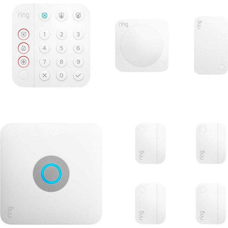 Alarm Pro Home Security Kit 8-Piece White