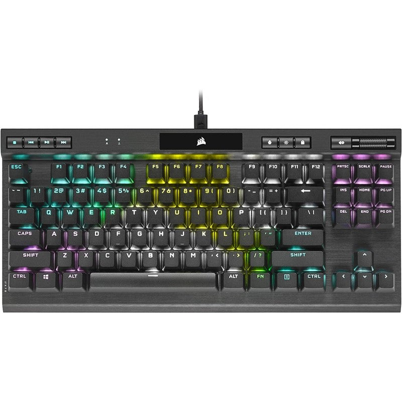 Corsair K70 RGB Tkl Champion Series Mx Red Mechanical Gaming Keyboard - Black